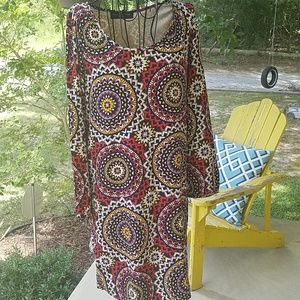 Peach Love Cream abstract dress